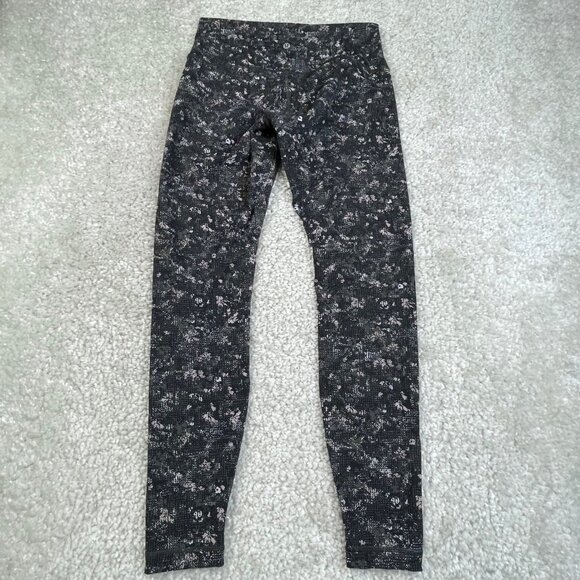 Lululemon Wunder Under High Rise Tight Legging Floral Equalized Multi - Picture 2 of 6